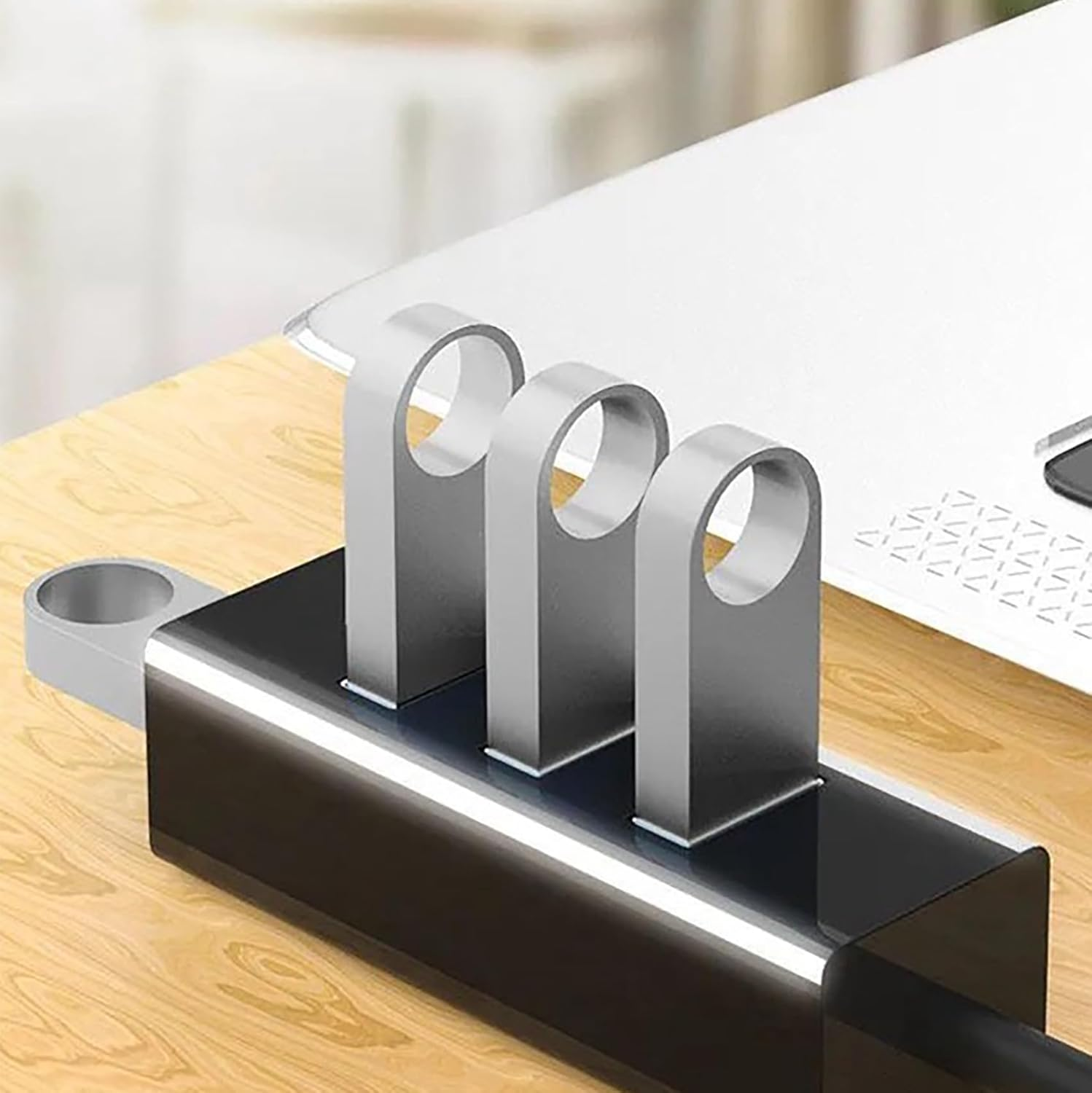 Tunghey Micro USB 2.0 Hub, Micro USB to USB 4 Port OTG Hub for Ras-Pberry Pi Zero (White) image number 2