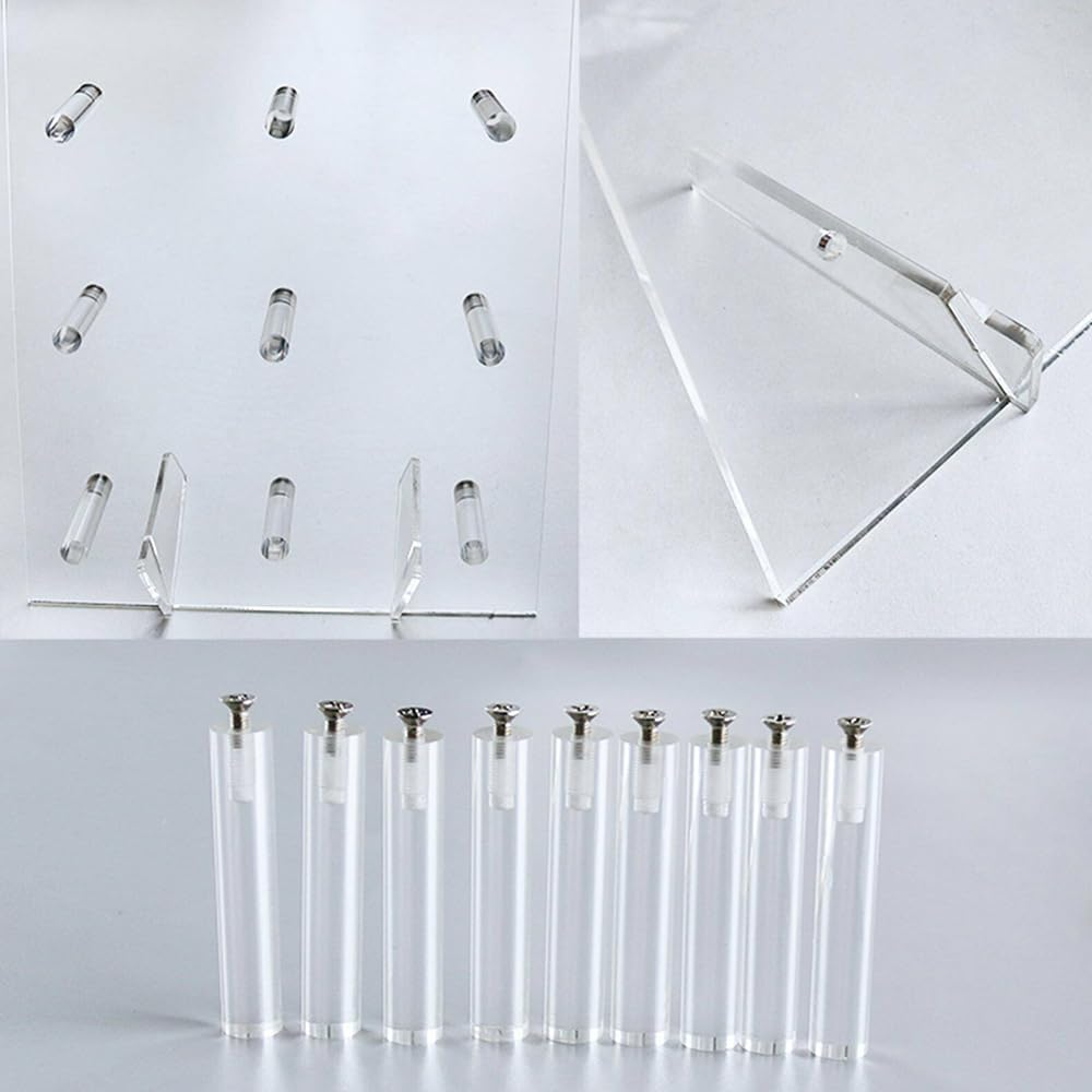 Stand Holder Candy Doughnut Party Bar Event 9 Holes Acrylic Donuts Wall Display