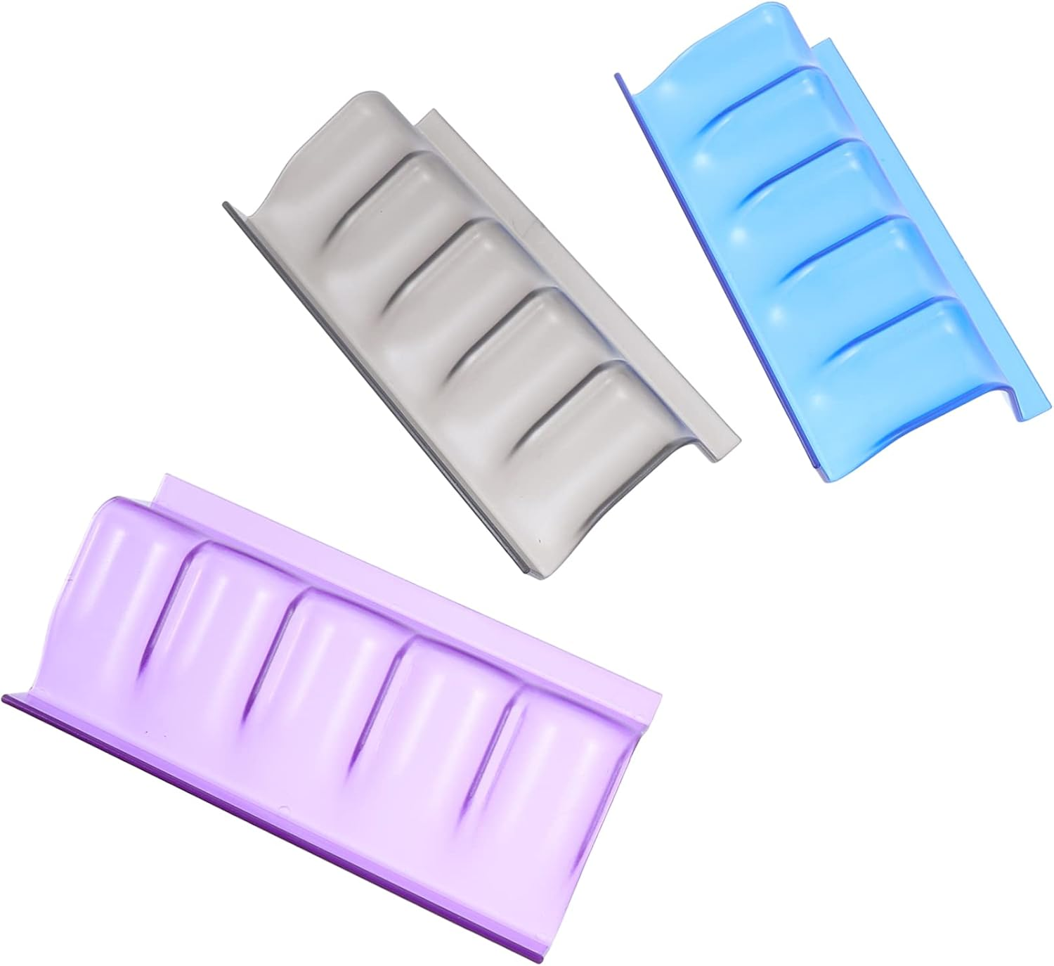 3Pcs Shelf Organiser Closet Storage Organizer Essential Oil Bottle Rack Holders Easy Clean image number 2