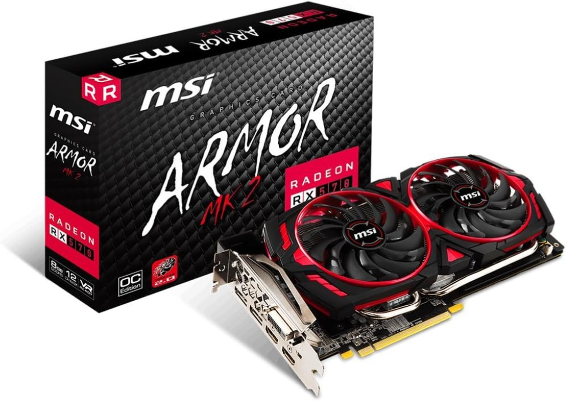 MSI VGA Graphic Cards RX 580 Armor 8G OC image number 5