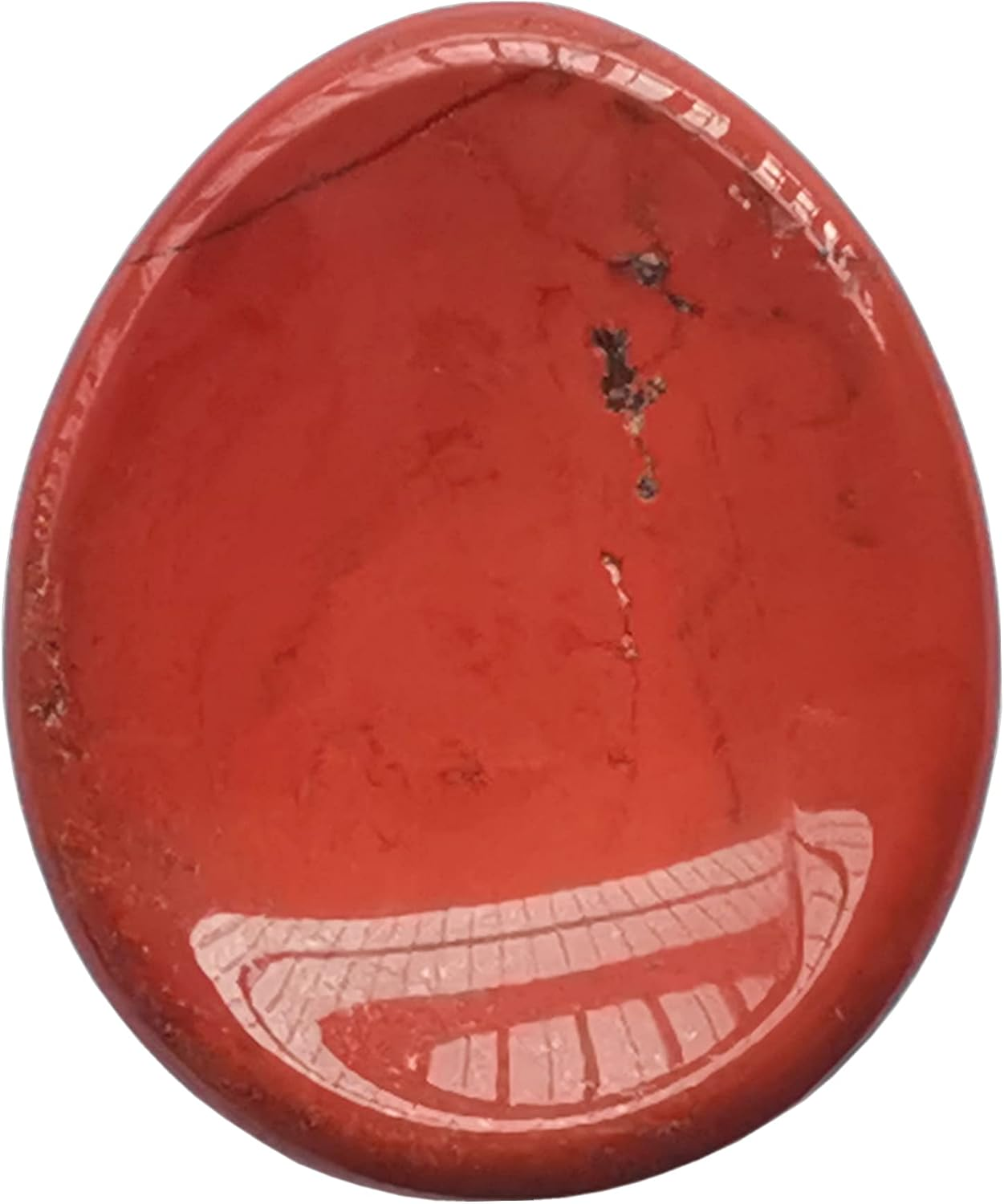 Natural Red Jasper Water Drop Chakra Thumb Worry Stone,Stress Relax Healing Reiki Crystal Pocket Palm Stones - Black Obsidian image number 4