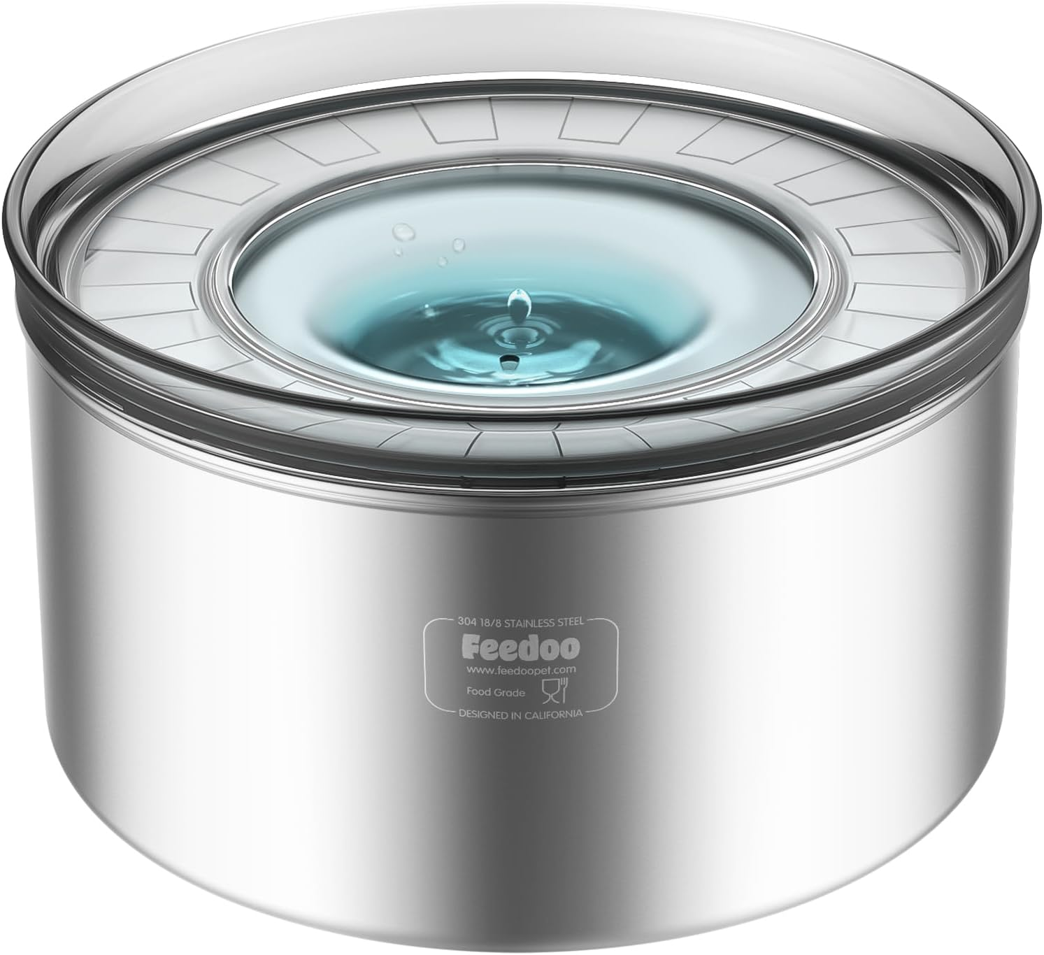 1Gallon Dog Water Bowl, 3.8L No Spill Water Bowl for Dogs, Stainless Steel Spill Proof Dog Bowl, No Splash Slow Drinking Bowl with No Slip Base for Slobber Stopper, Messy Drinkers[Anti Digging] image number 2