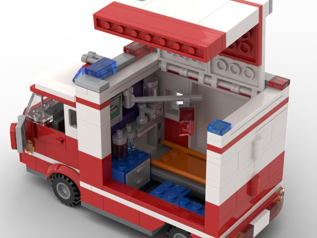 Kiddicraft KC1203 Ambulance - Clamping Blocks image number 1
