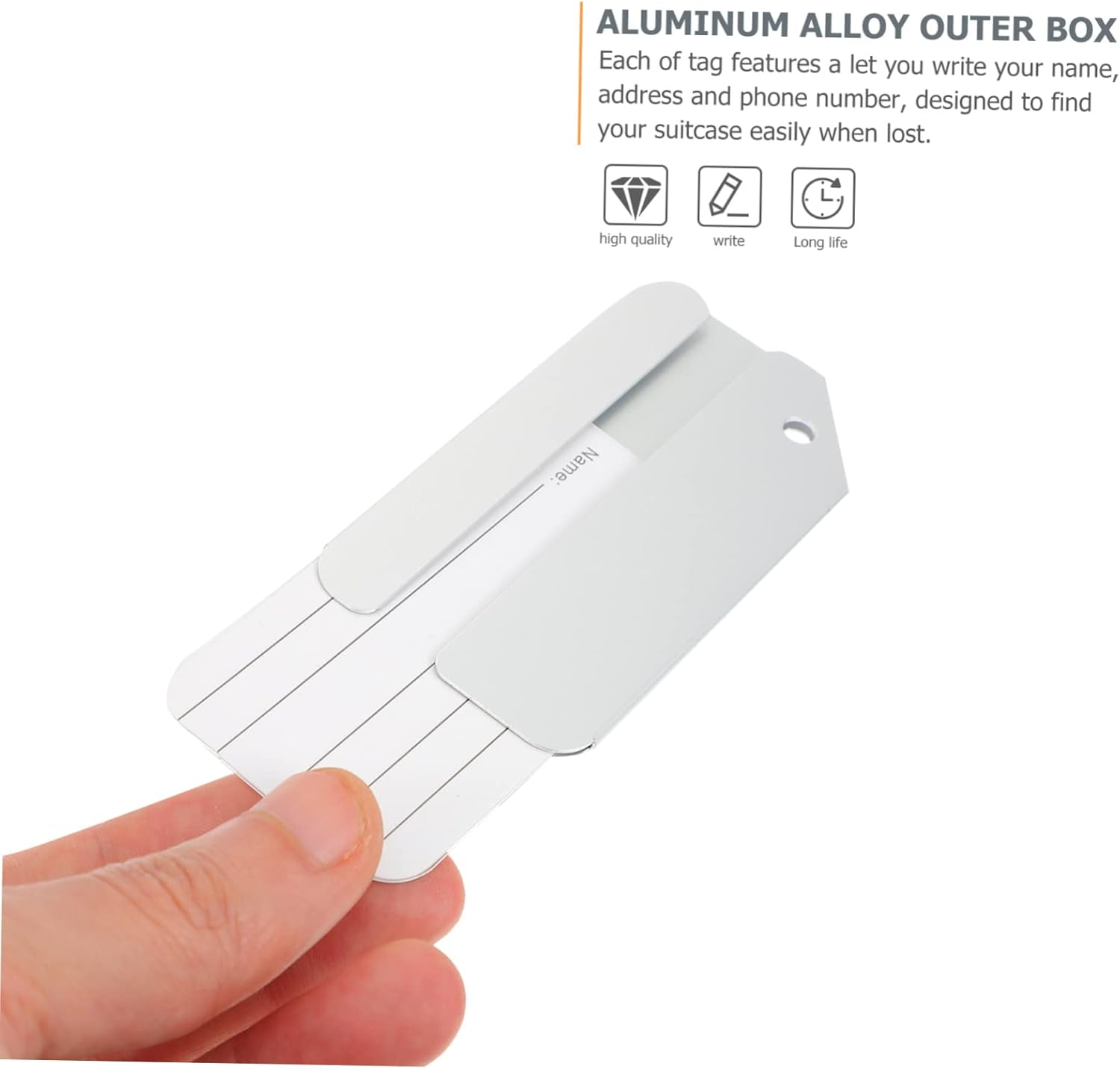 Didiseaon 6Pcs Luggage Tags Travel Id Hanging Tag Business Cards Holder for Checked Identifiers and Suitcase Boarding for Suitcase Travel and Label image number 2