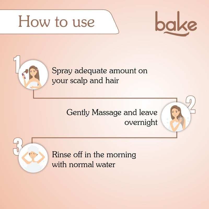 BAKE Rosemary Oil Hair Growth Serum Spray with Rice Water & Methi Dana | for Hair Fall, Hair Regrowth & Keratin Treated | Strengthen Hair Follicles | for Women & Men | 100Ml (Spray) image number 5