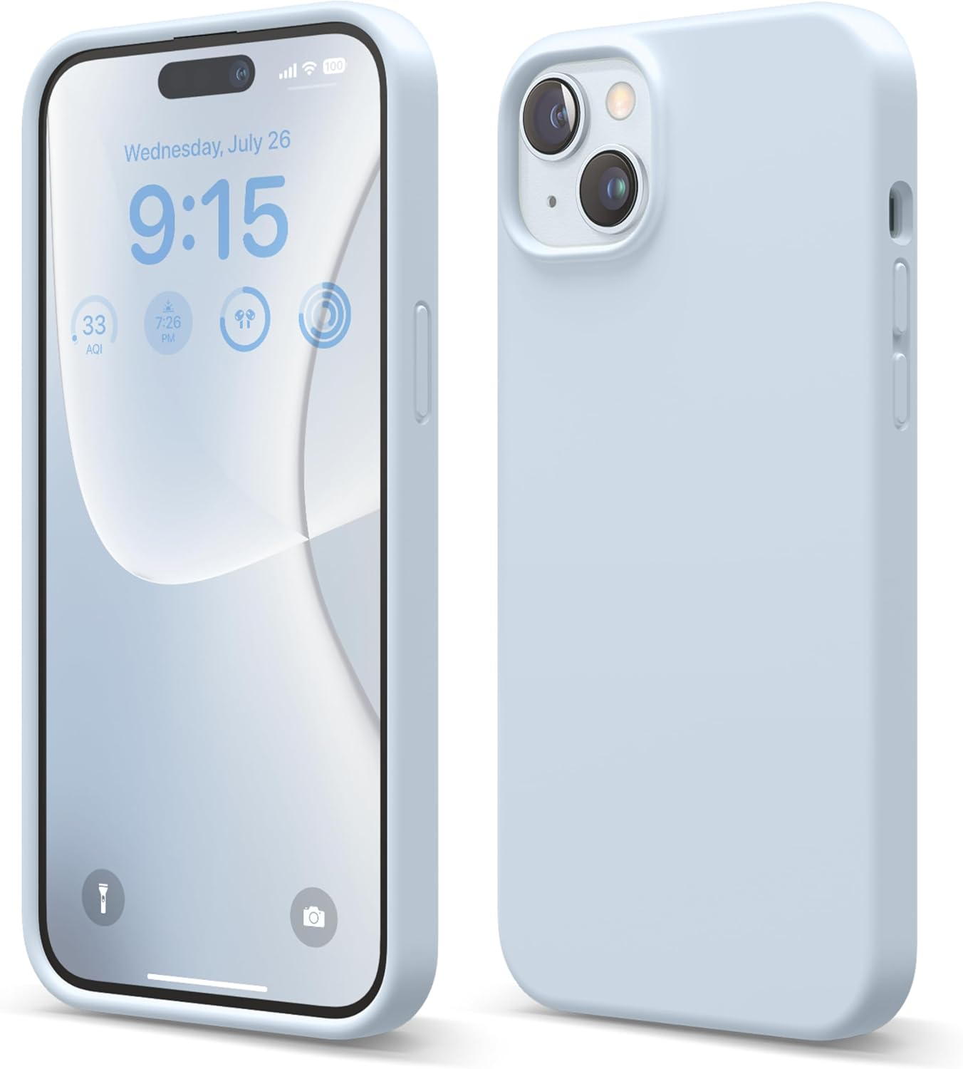 Elago Liquid Silicone Case Compatible with Iphone 15 plus Case, Premium Silicone, Full Body Protective Cover [4 Layer Shockproof Structure], Anti-Scratch Soft Microfiber Lining (Neon Yellow)