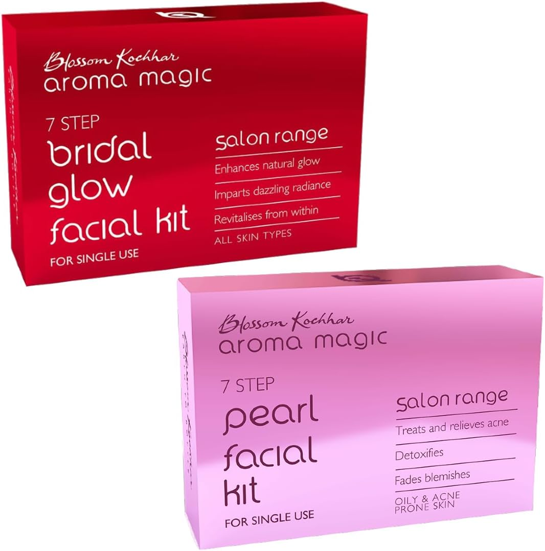 Aroma Magic Pearl Facial Kit & Bridal Glow Facial Kit Single Use Combo image number 1