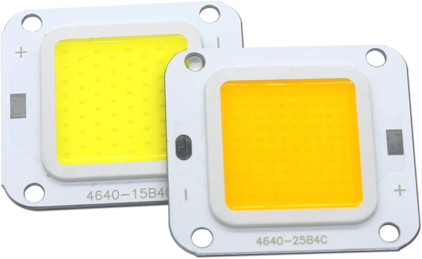 NFGZFNMKYW 2PCS Smart IC No Need Driver LED COB Lamp Bead DC27-36V 10W 50W 60W 70W DIY Flood Light Bulb Outdoor Spotlight Landscape Chip Lamps(6500K,70W 46X40MM)