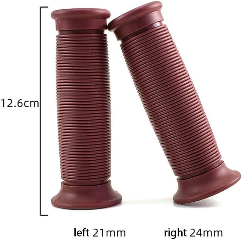 Moto Handles Rubber Classic Vintage 22MM Moto Handlebar Vintage Retro for H-Arley Style Parts Universal Motorbike Accessories Motorcycle Grip (Color : Black) image number 3