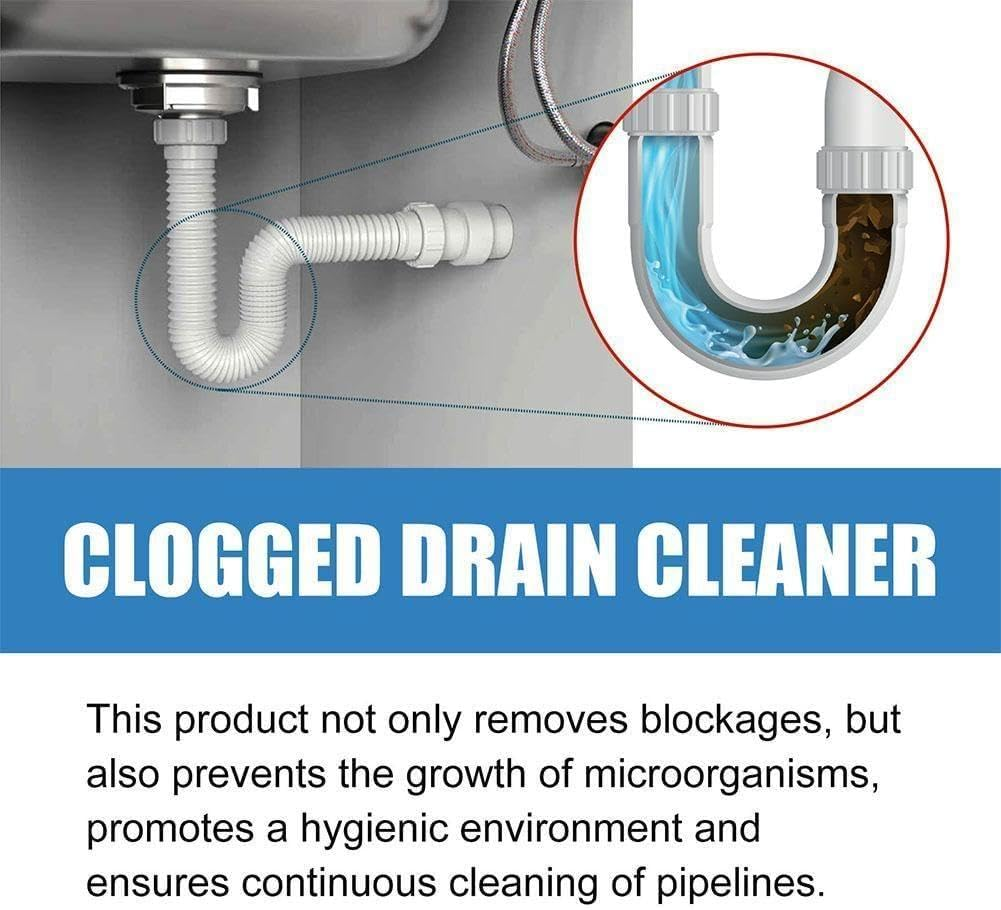 100G Powerful Pipe Dredging Agent Dredge Deodorant Toilet Sink Cleaning Cleaner Fast Tools Drain Sewer Pipe Tornado Cleaner Drain Wild Powerful and Wild Powerful Wild Sink Acssart Sink Pipe image number 6