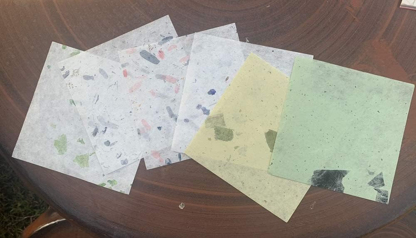 50 Sheets 6 X 6 Inches Natural Fiber Mulberry Paper Sheets Square Origami Paper Arts Folding Craft, Decoration Paper, Square Folding Paper for DIY Crafts (Mixed Colors Rice Straw Etc.,, 6 X 6) - Mixed Colors Rice Straw Etc. image number 2