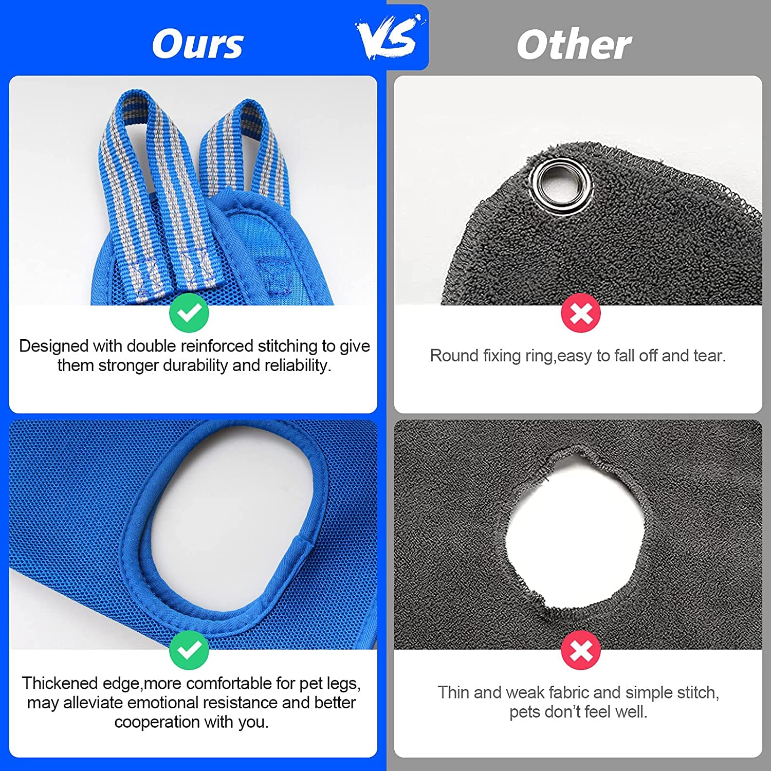 Pet Grooming Hammock for Small Dogs & Cats with Nail Clippers/Nail Trimmers/Grooming Scissors, Dog Grooming Harness for Nail Trimming, Pet Grooming Sling Helper image number 7