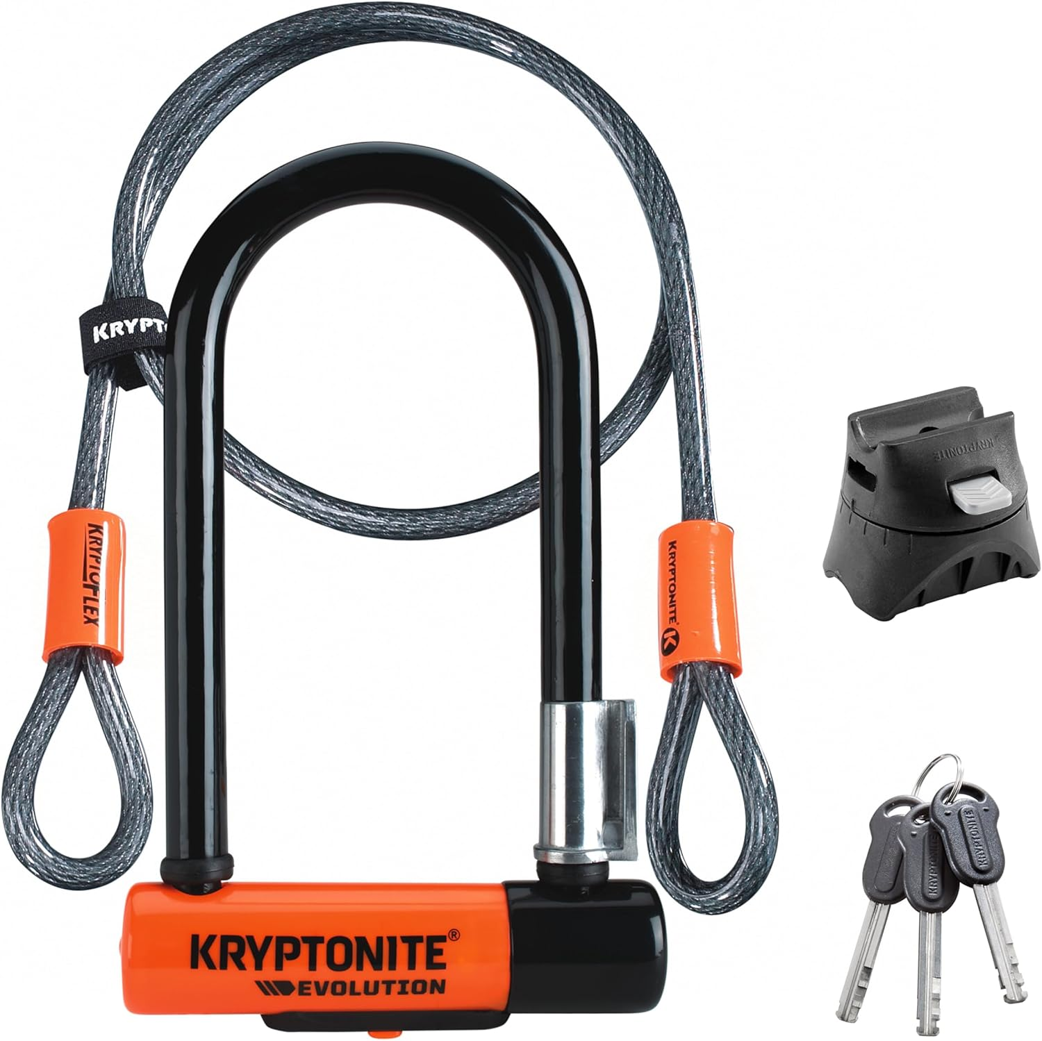 Kryptonite Evolution 11-14Mm U-Lock with Flexframe-U Bracket image number 1