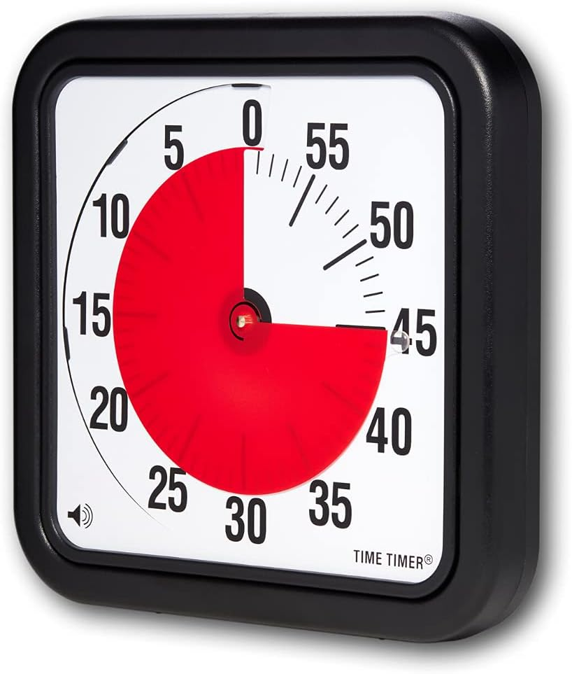 Time Timer 12 INCH, 60 Minute Visual Timer with Flip Out Legs and Optional Alert image number 1