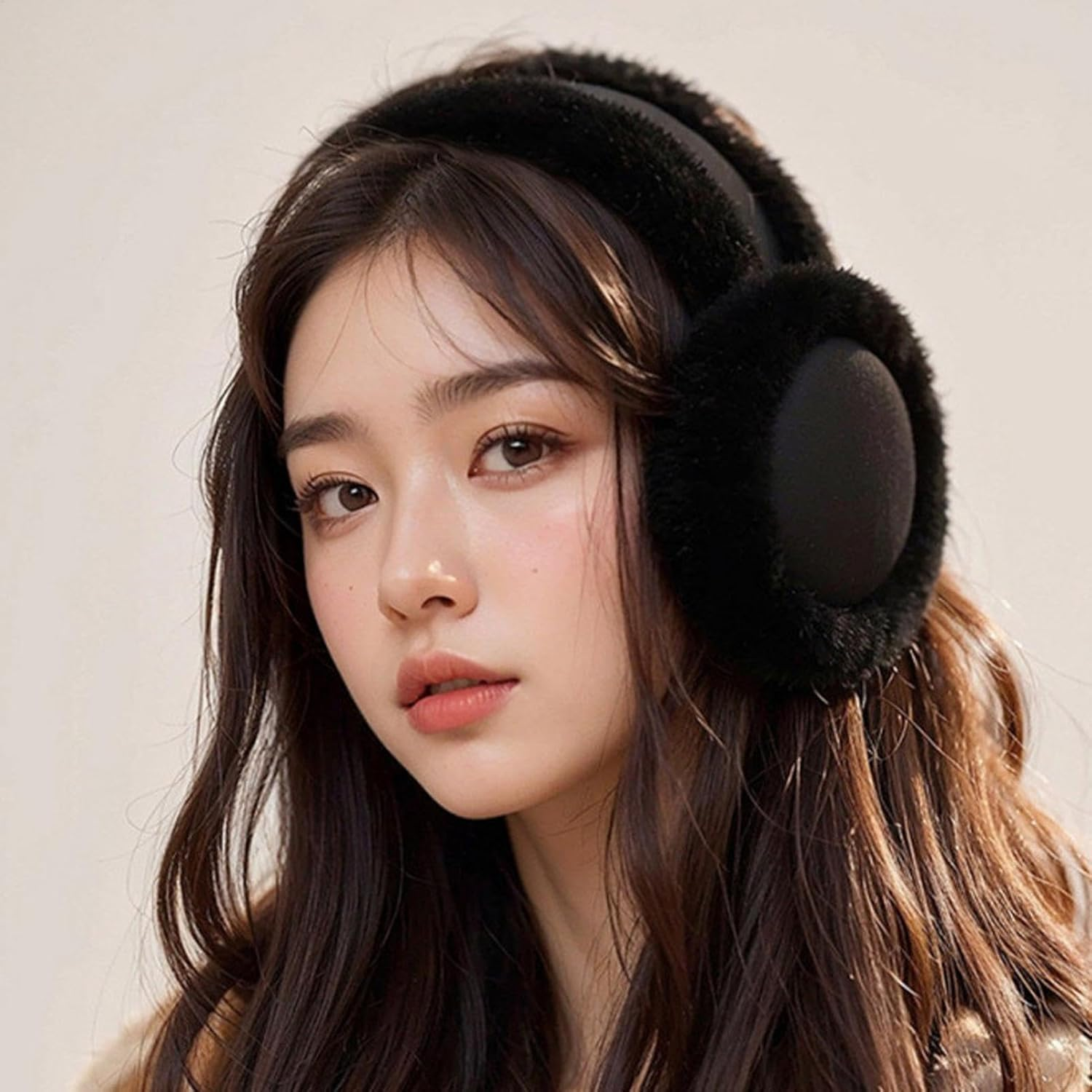 Lady Ear Warmer - Foldable Fleece Ear Warmer | Skin-Friendly Ear Covers, Cartoon Fleece Ear Warmers for Girls, Mom, Wife, Girlsfriend image number 3