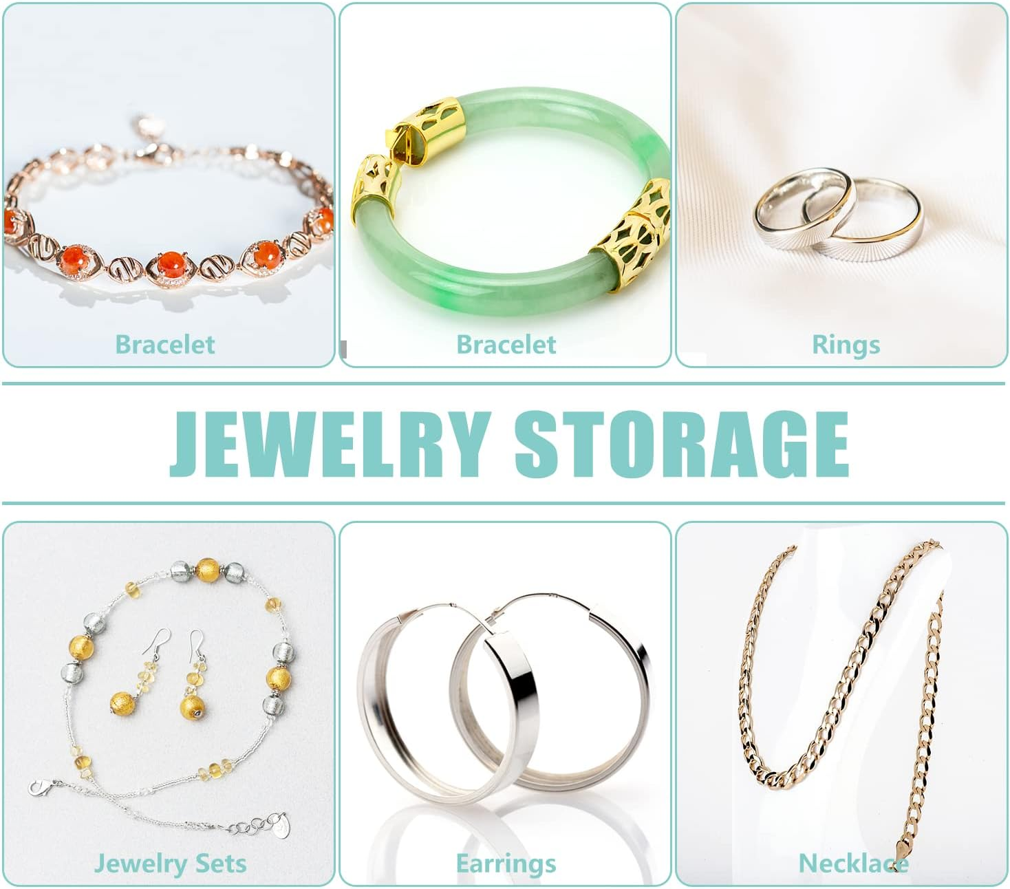 WEDDINGHELPER Jewelry Bags Small Self-Sealing Plastic Zip Clear Bags PVC Transparent Lock Bag for Storing Bracelets Rings Earrings Ziplock Pouch (4.3 X 4.3Inch(100Pcs) image number 3