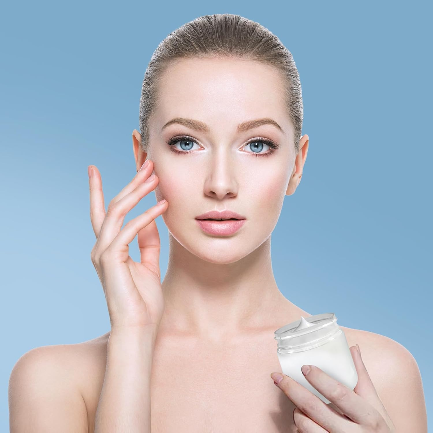 50 Pack 4 Oz Clear Plastic Jars with Lids - Small/Mini Containers for Slime, Ointments, Creams, Samples, Eyeshadow, Travel Storage, Makeup, Lotion, and Body Butter.