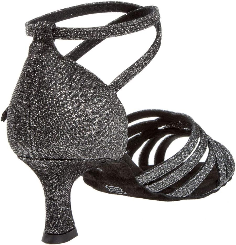 Diamant Ladies Dance Shoes 008-077-519 - Size: UK 5 Black-Silver