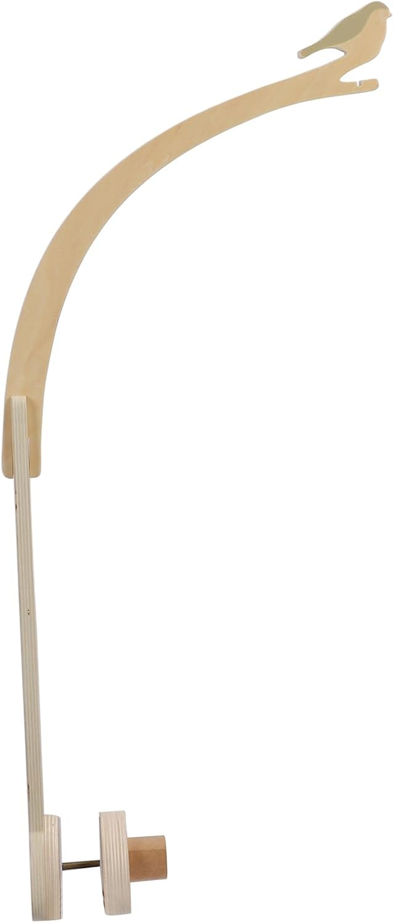 Wooden Baby Crib Mobile Arm, Height Adjustable Bird Shape Crib Mobile Hanger with Canopy Support for Nursery Decor, Stable anti Slip Structure image number 3