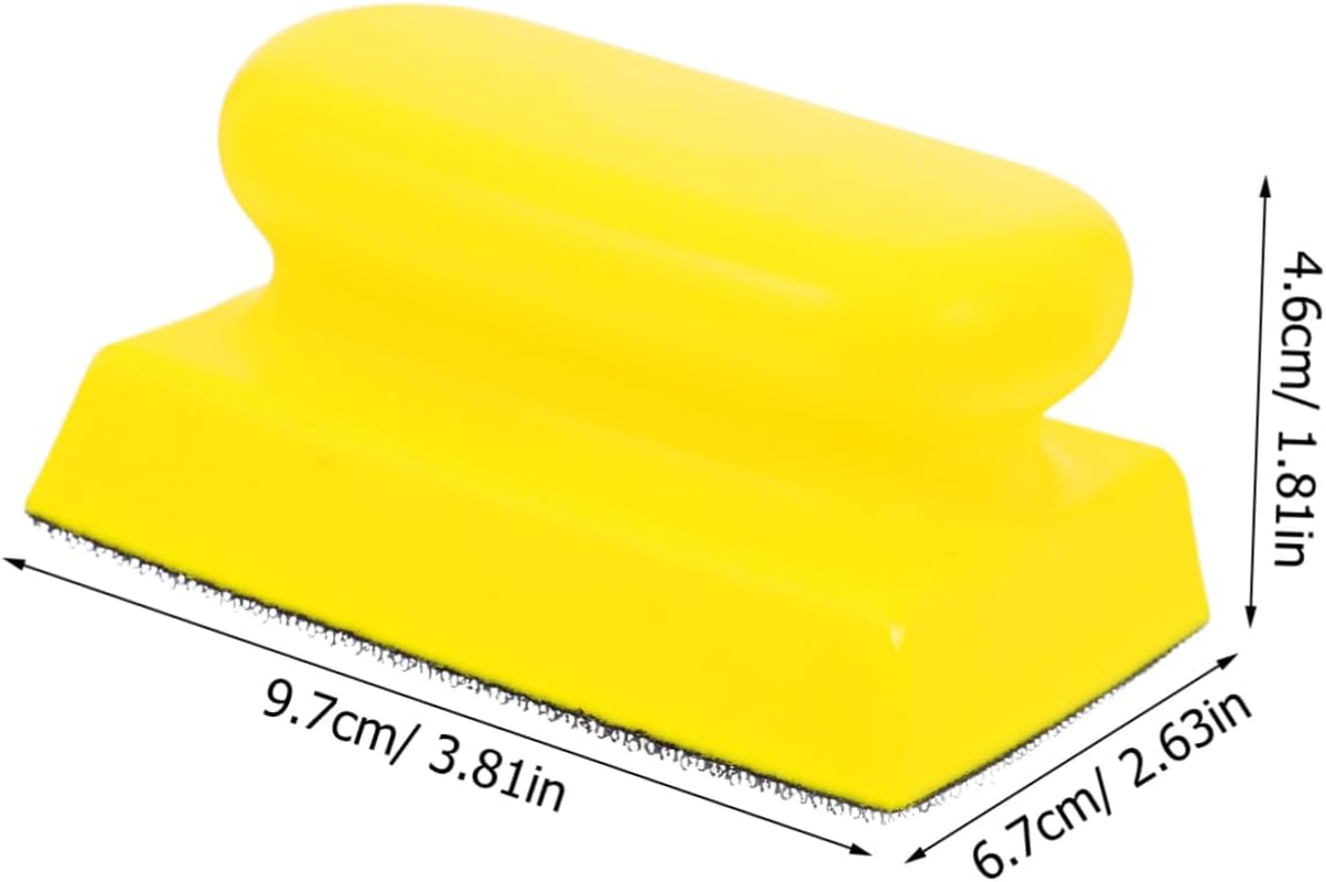 Gadpiparty Rectangular Hand Sanding Block Self-Adhesive Polishing Pad Sanding Tools for Tight Spaces