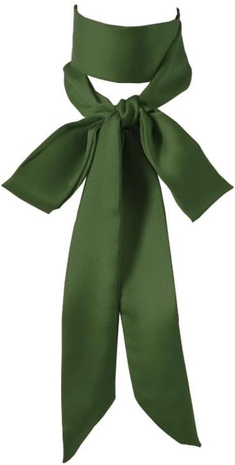Long Thin Skinny Scarf Satin Neckerchief Ribbon Tie Waist Belt for Women
