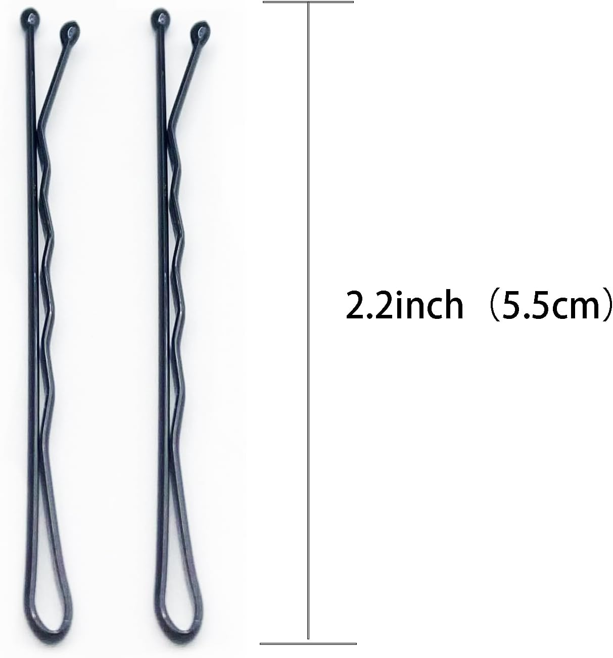 Hair Bobby Pins Black with Cute Case, 200 CT Bobby Pins for Buns, Premium Hair Pins for Kids, Girls and Women 2.16 Inchs (Black) image number 2