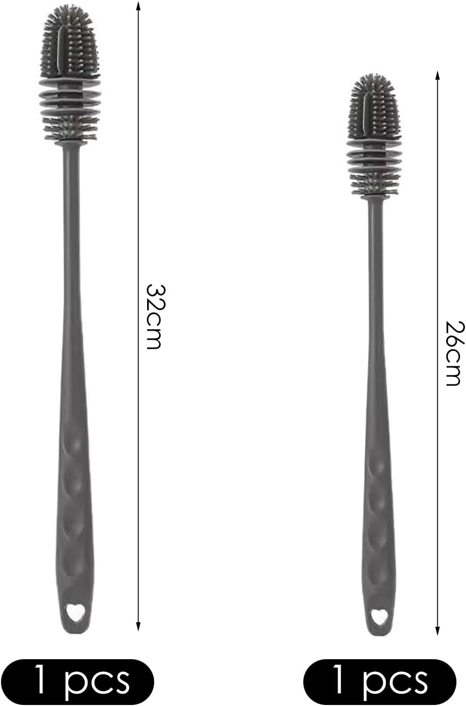 2 Pieces Silicone Cleaning Brushes, Bottle Cleaning Brushes, Multifunctional Cleaning Tools, Kitchen Tools