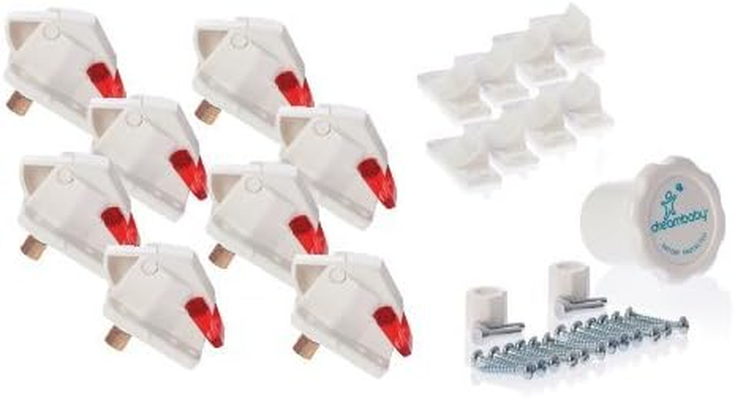 Dreambaby Mag Lock Classic 8 Locks + 1 Key, White image number 2