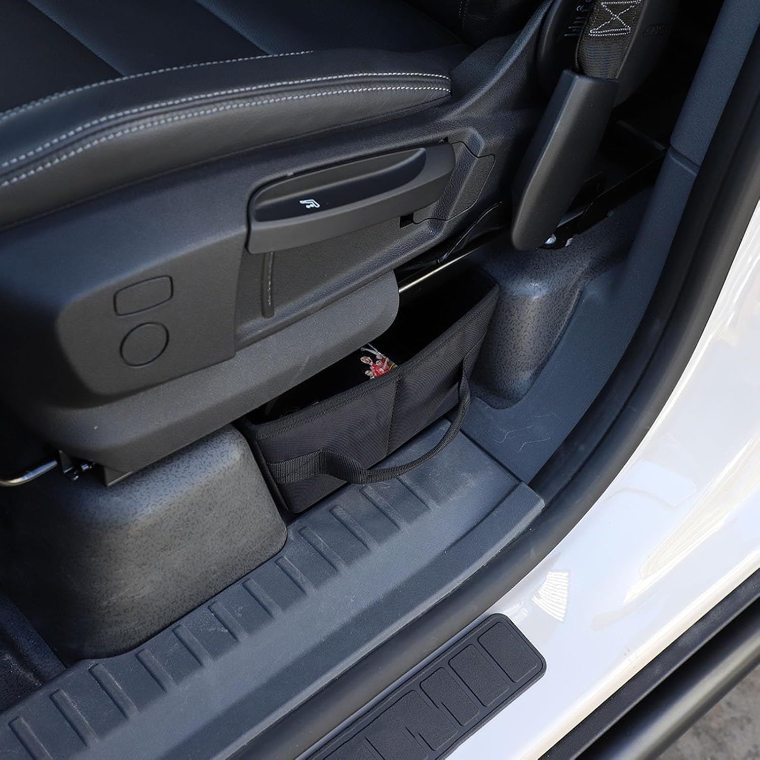 Yinaniutos Under-Seat Storage Organizer Compatible with INEOS Grenadier 2020-2025 Accessories | 600D Oxford Fabric Front Seat Hidden Storage Box (Black, 1Pcs) image number 2