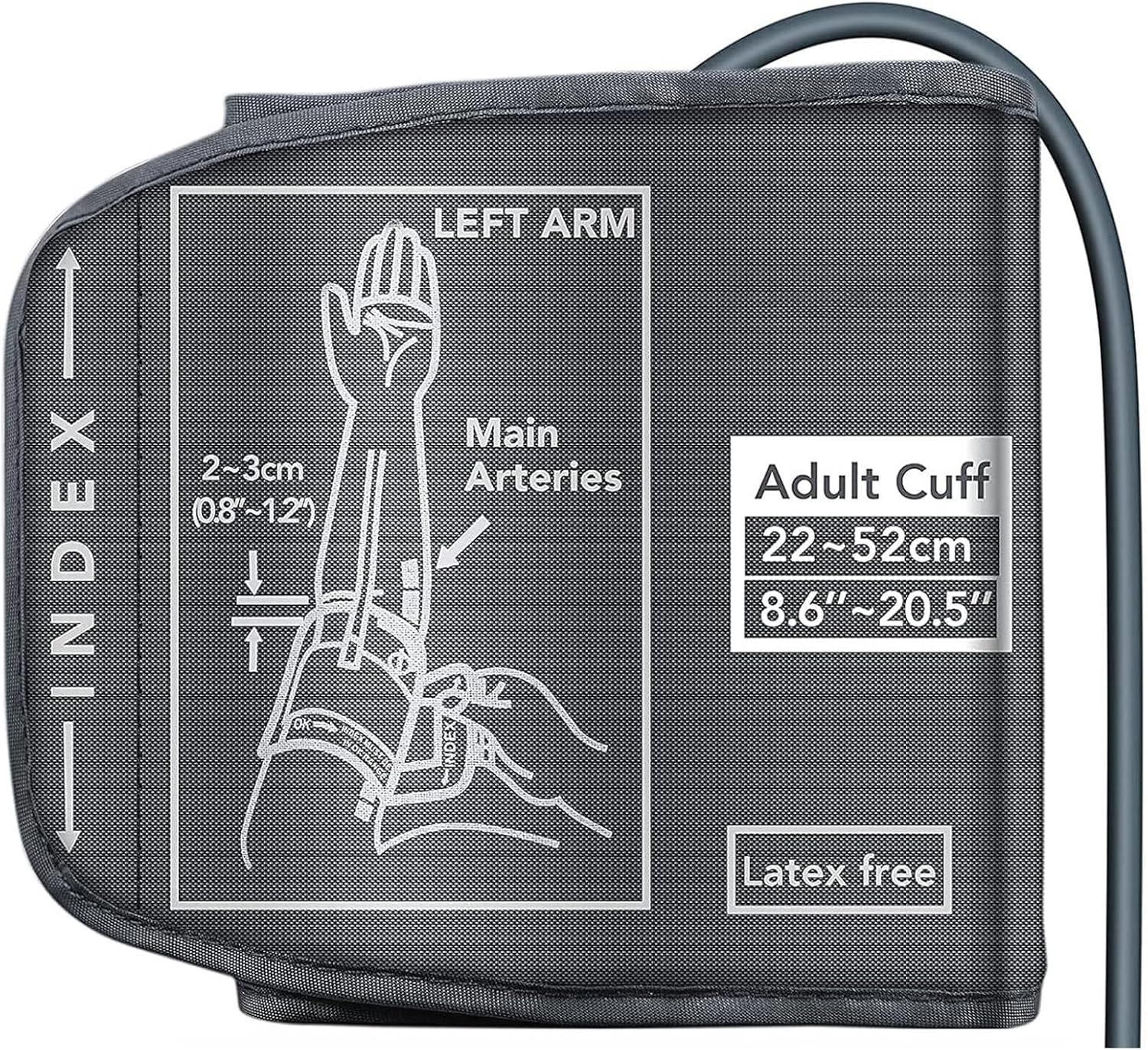 Replacement Extra Large Cuff for Omron BP Monitors 22-52CM Big Arm - Adjustable XL Blood Pressure Cuff, Includes 6 Universal Interface, Blood Pressure Monitors Large Cuff Compatible image number 2