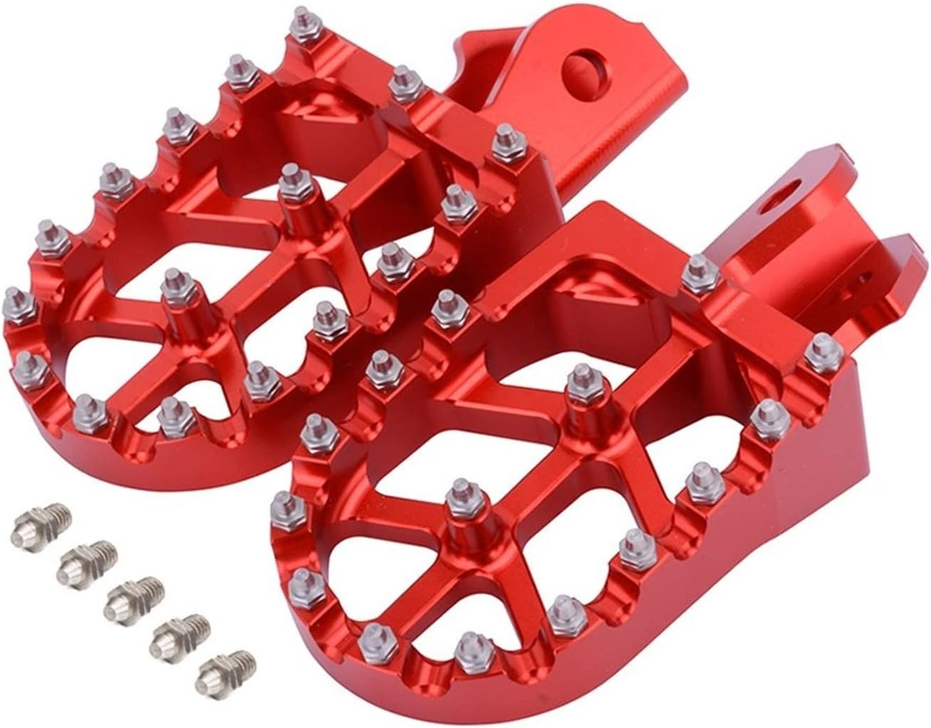 Motorbike Aluminum Red Dirt Bike Foot Pegs Pedals Rests for CRF150 CRF 150 2003-2009 CRF230F CRF 230F 2012-2017