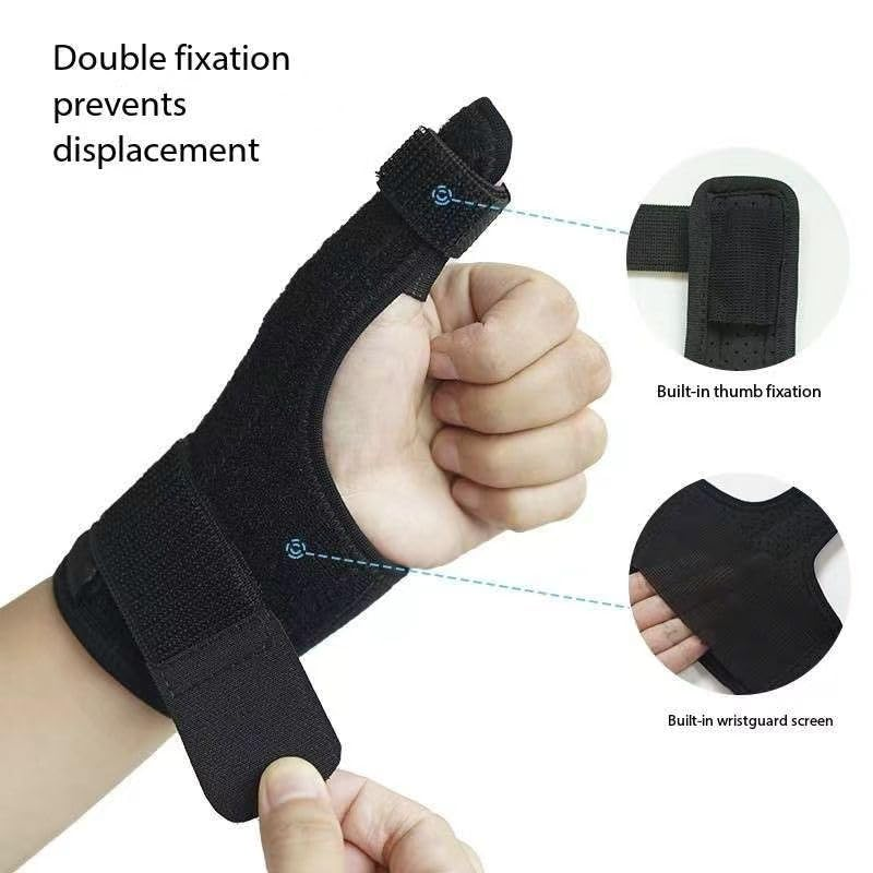 Thumb Brace Hand and Trigger Thumb Splint, 1Pc Thumb Spica Support Brace with Splints,Wrist Spica Splint Wrist Brace Support Sports Strap image number 3