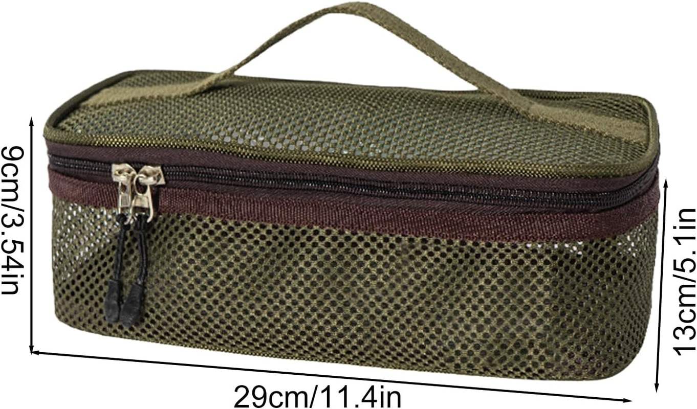 Camping Cookware Bag - Road Trip Portable Cookware Pouch | Large Mesh Portable Camp Utensil Bag for Picnic Barbecue Traveling Adventure Vacation Beach Climbing image number 6