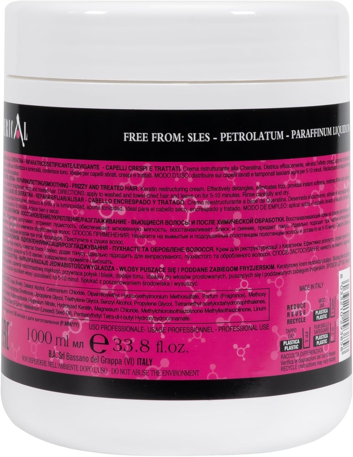 Kallos Serical Keratin Hair Mask 1000 Ml image number 1