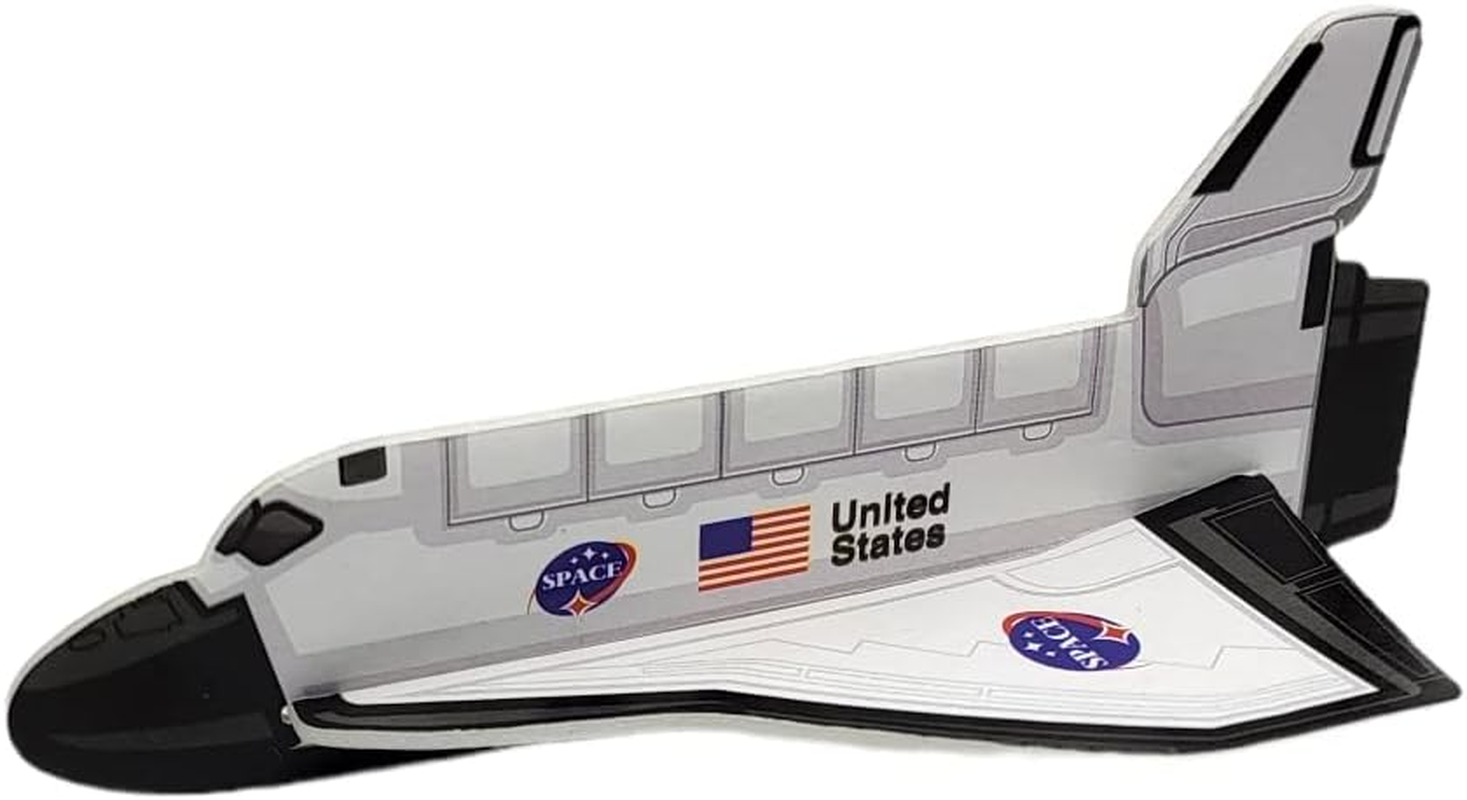 Zugar Land Space Shuttle Foam Gliders (5") Outer Space Cosmos Flying Toys. Plane Fun Jet (48 Gliders)