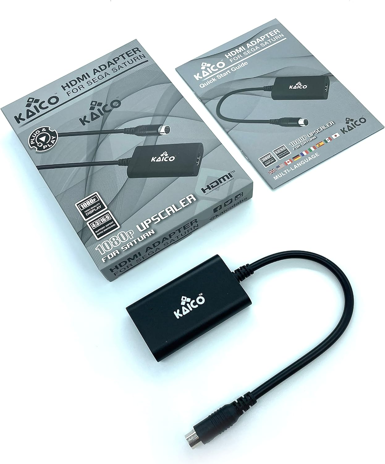 Kaico SEGA Saturn 1080P HDMI Adapter - for Use with Sega Saturn - Supports S Video Output &ndash; Supports PAL and NTSC Consoles &ndash; Aspect Ratio Switch for 16:9 or 4:3 image number 5