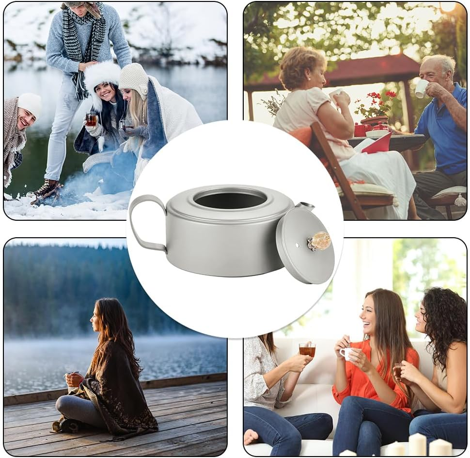 Mingzhe Outdoor Camping Ti Kettle 260Ml Lightweight Portable Teapot for Outdoor Hiking Trekking image number 2
