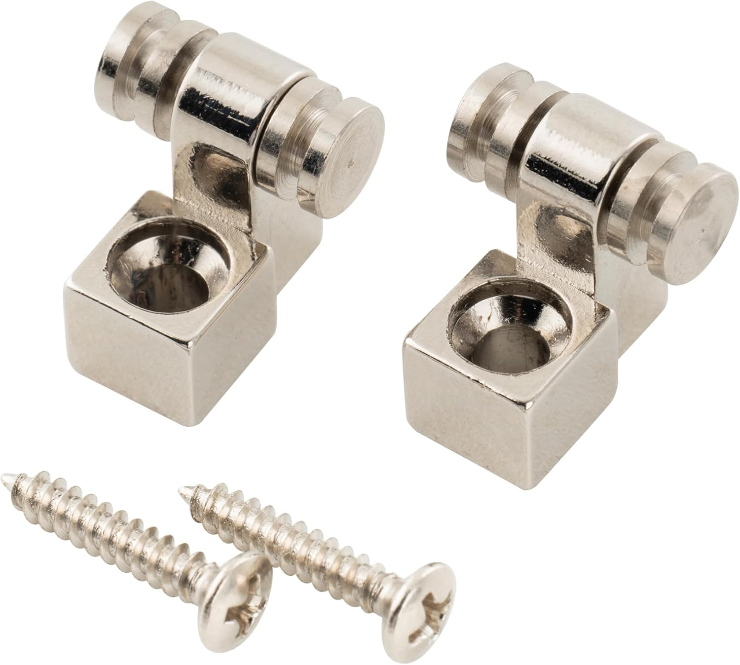 Musiclily Pro Steel Roller String Trees String Guides String Retainers for Strat/Tele Style Electric Guitar, Nickel (Set of 2) - Black image number 2