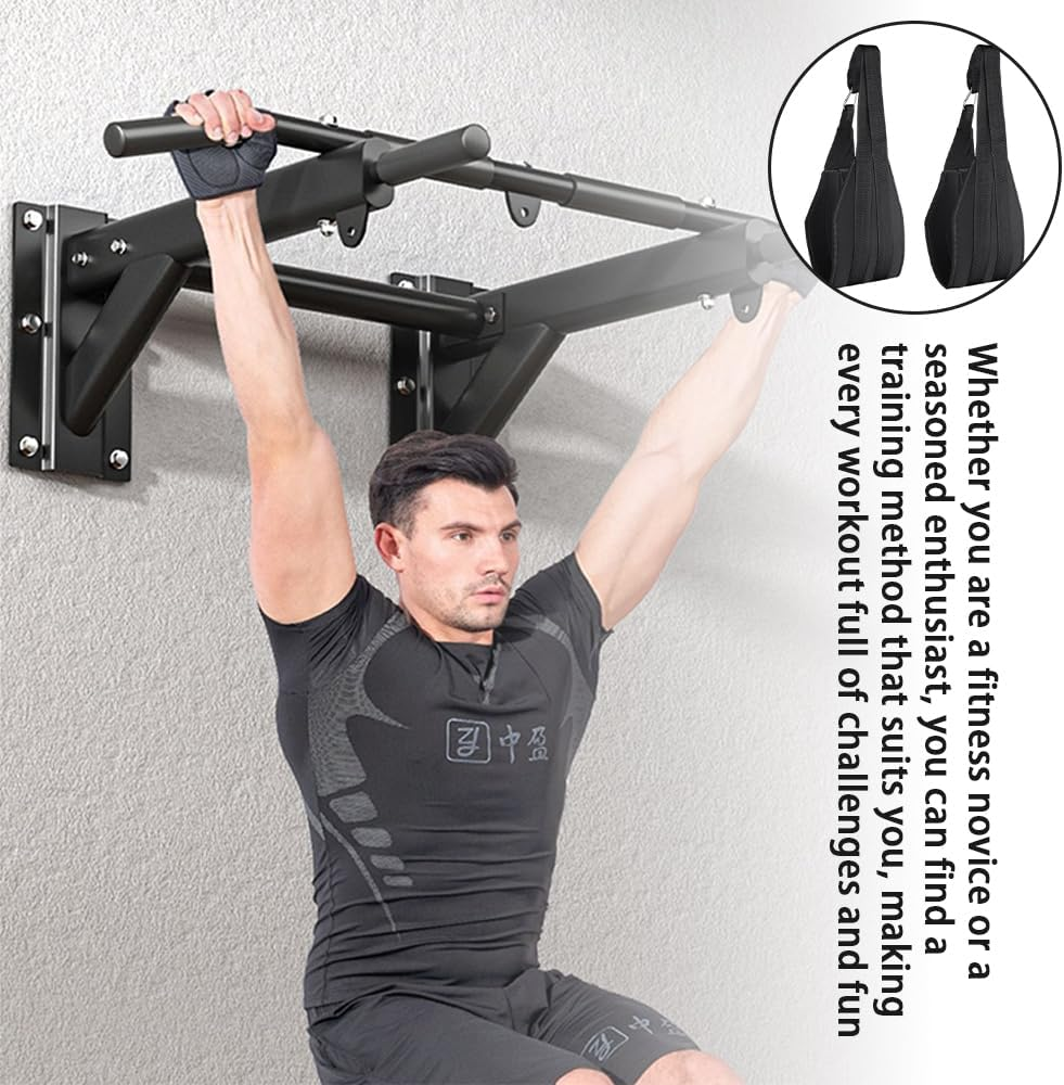 2 Pack Fitness Hanging Ab Straps,Pull up Straps,Arm Pull up Workout Support,Abdominal Training Workout Equipment,Arm Support Slings,Fr Home,Gym Workout