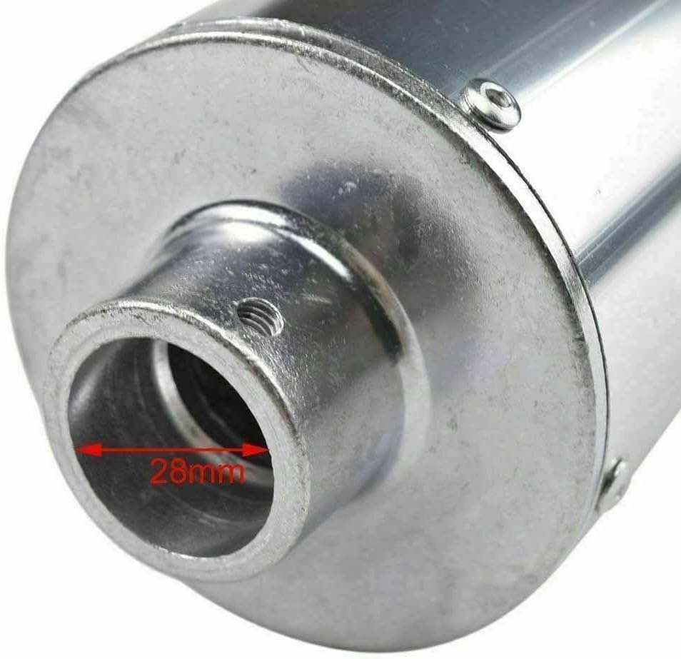 TDR 28Mm Exhaust Pipe with Black Muffler for ATV Quad Dirt Bike, Complete Exhaust System for XR50 CRF50 110/125Cc Dirt Pit Bike image number 4