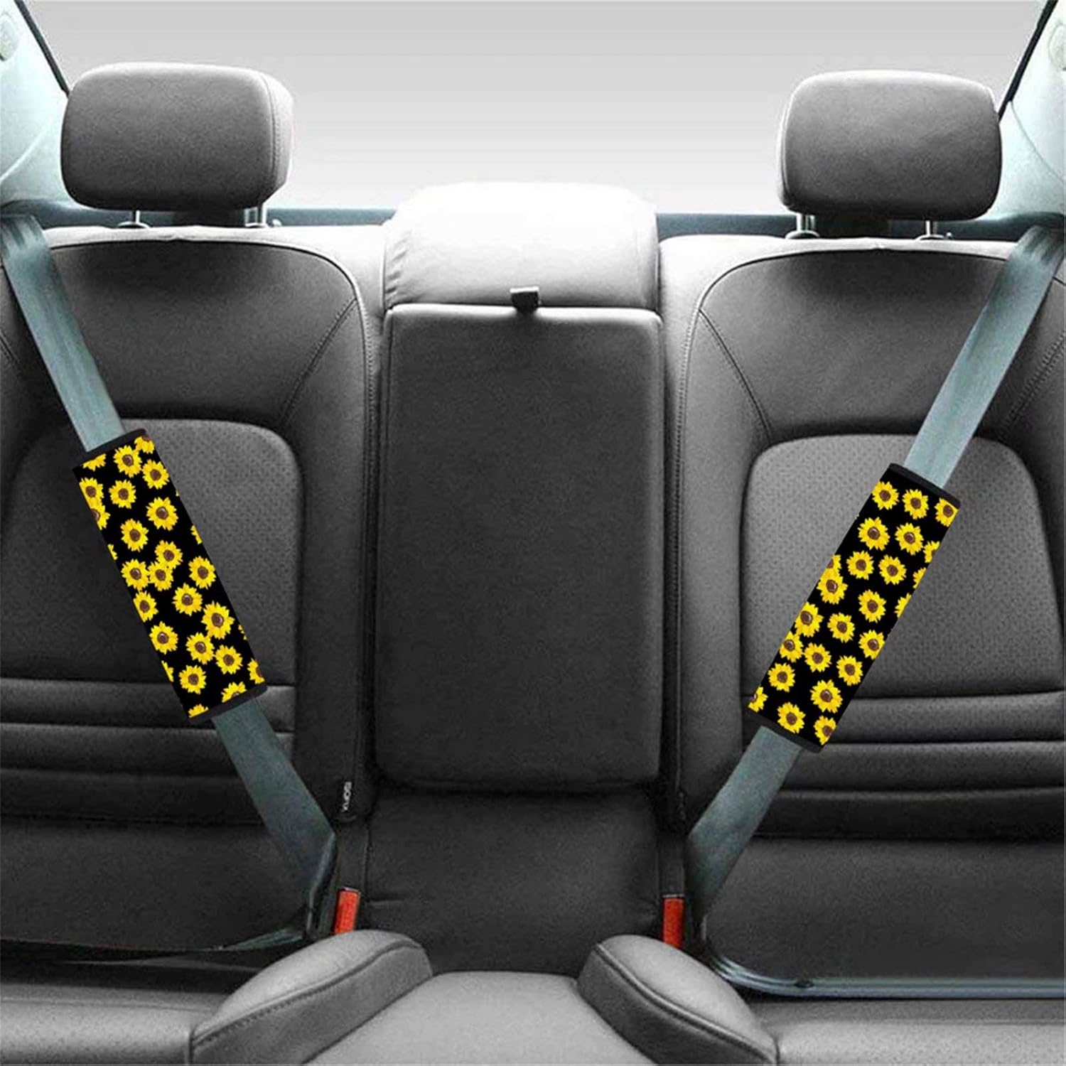 Dolyues Animal Leopard Print Car Seat Belt Cover Seatbelt Pads for Women Adults, All Season Universal Funny Shoulder Strap Padding for Vehicle, SUV, Full Set of 2, Tote Bags Scratchproof