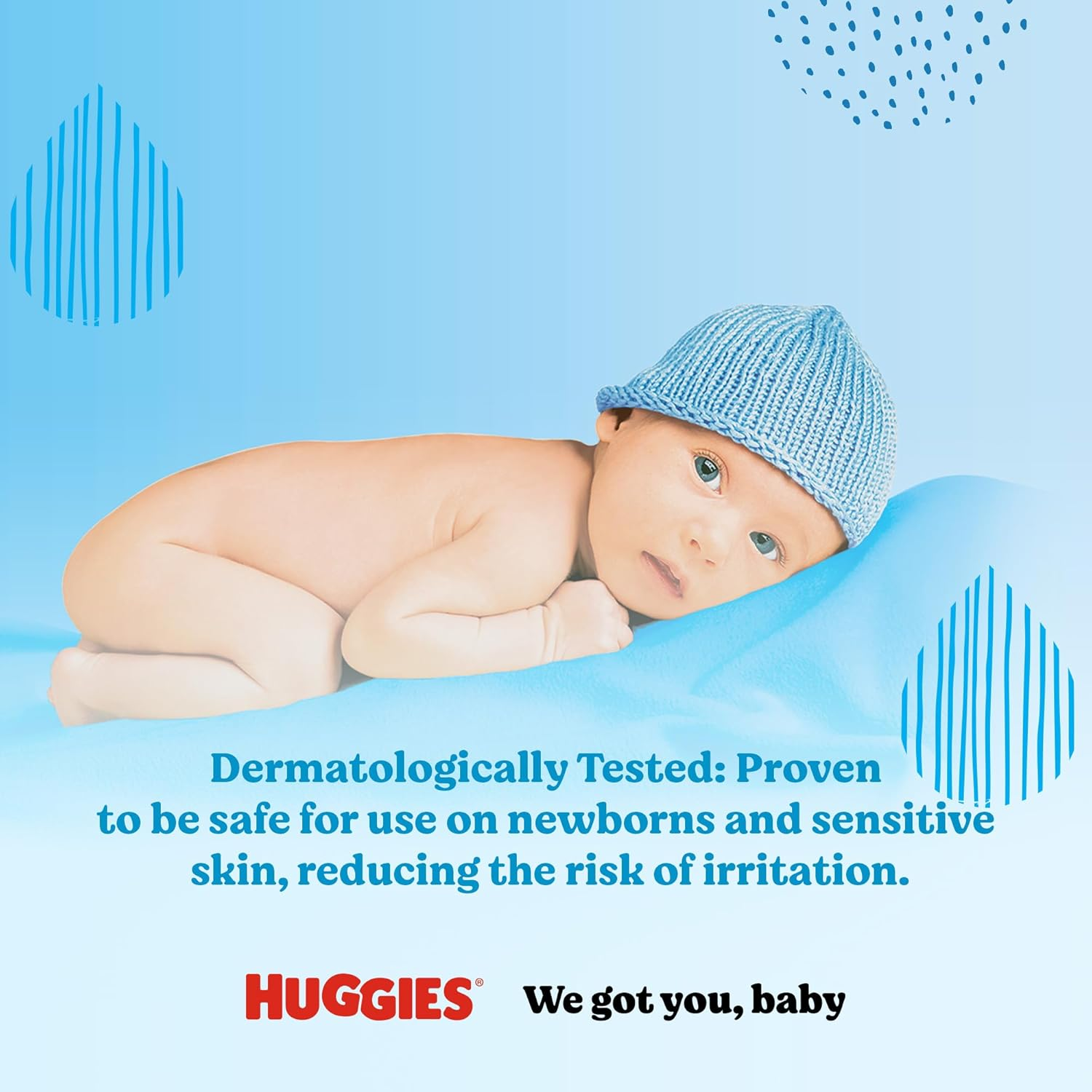 Huggies Pure Unscented Baby Wipes (Pack of 56) image number 1