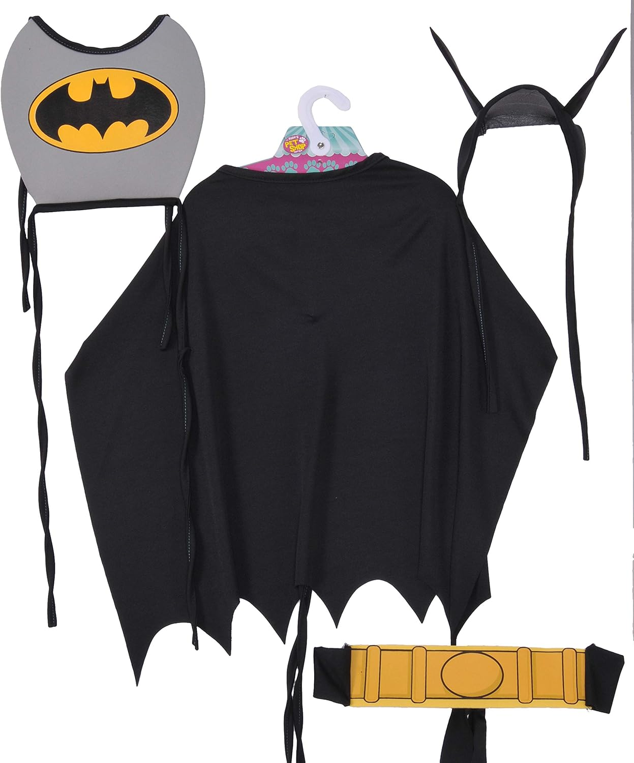 DC Comics Superheroes: Batman Pet Costume for Dogs or Cats by Rubies, Small image number 1