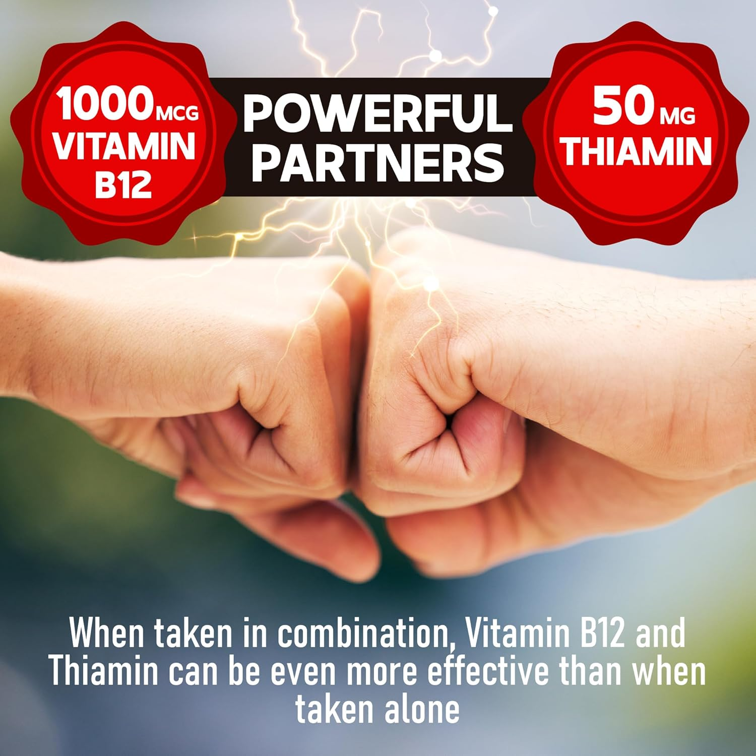 7In1 Vertigo Supplement 9200Mg Added Vitamin B1, Vitamin B6, Vitamin B12 (Methylcobalamin), Ginkgo Biloba & More - 60 Capsules for Brain, Heart & Immune Health image number 4