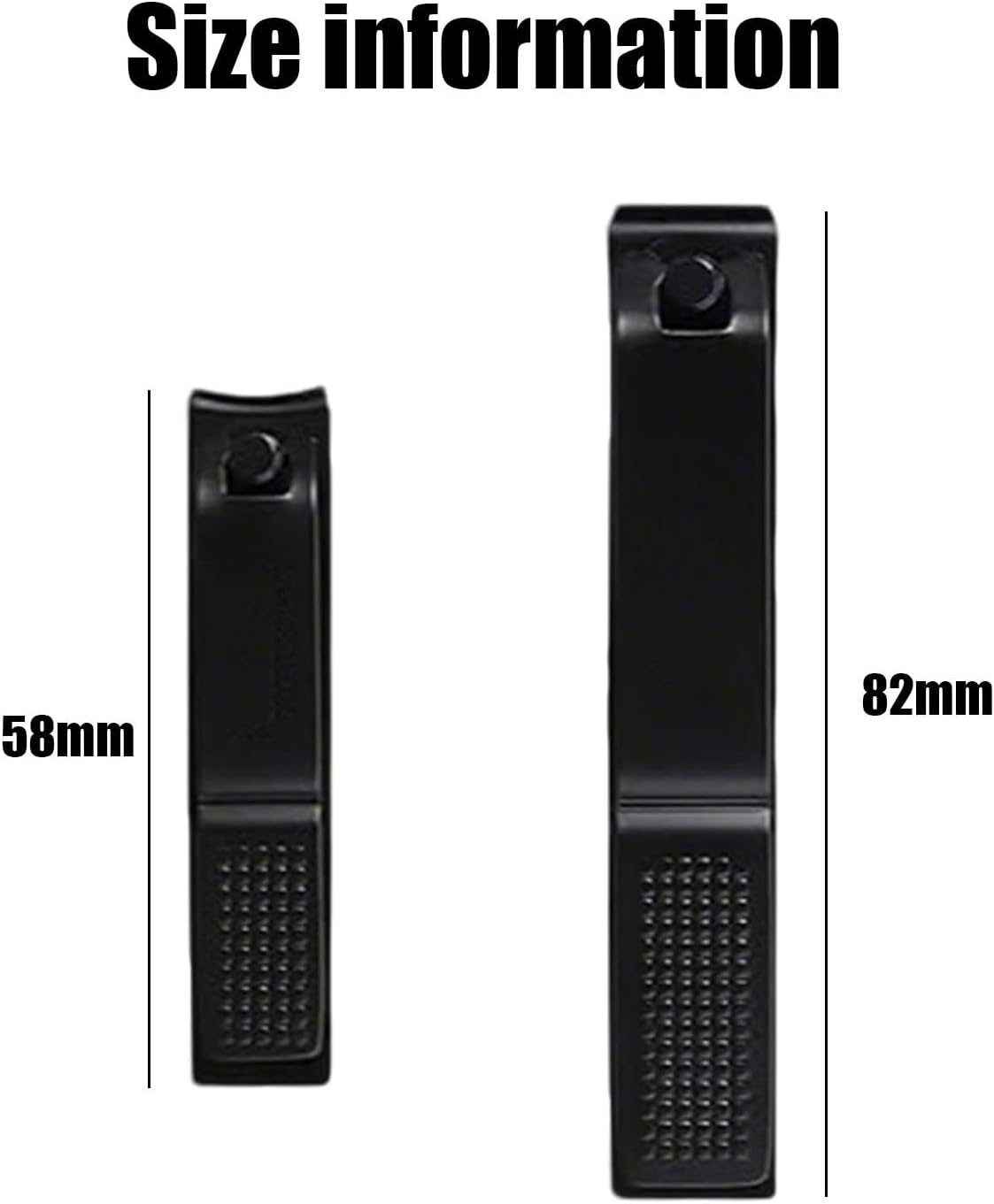 Xolixorium Nail Clippers Set of 2 - Stainless Steel Nail Cutter for Men & Women, Professional Fingernail & Toenail Clippers with Sharp Blades