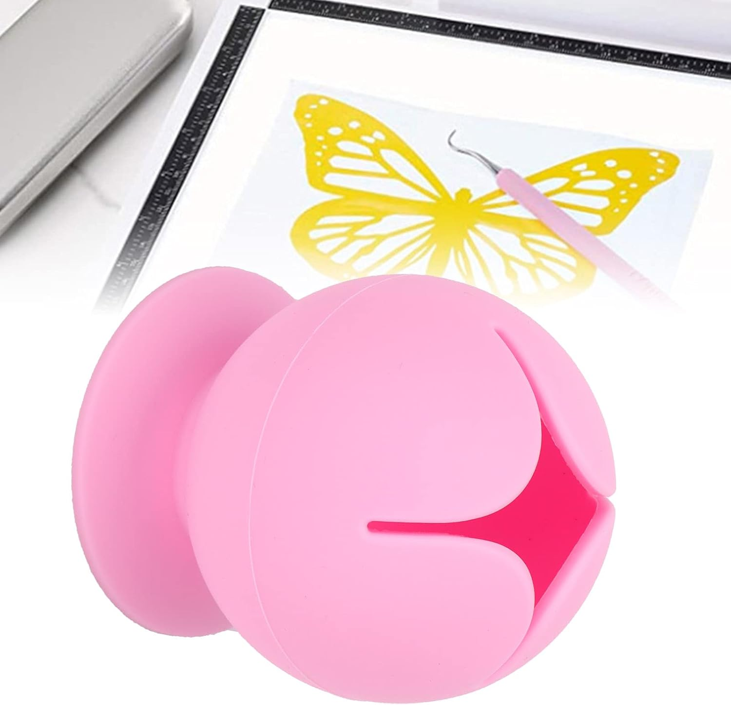 Suctioned Scrap Collector, Scrap Collector Practical for All Weeding Tools(Pink) image number 4