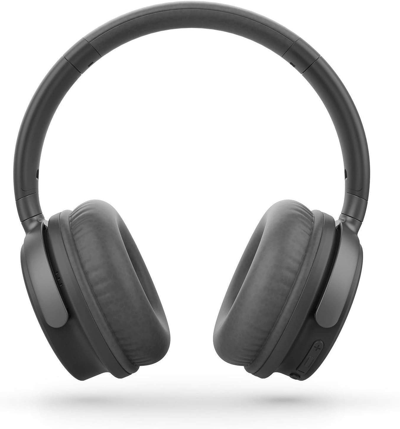 Energy Sistem Studio plus Bluetooth Headphones (FM Radio, 45 Hours Battery Life, MP3 Player Microsd, Deep Bass, Protein Leather Ear Pads and Elastic Memory Foam), Grey image number 2