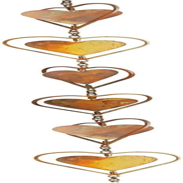 Rainwater Chains Metal Rainwater Catcher Chain, Decorative Rain Chains Rain Gutter Drain for Backyard Home Roofs Divert Water Garden, Heart - Heart image number 5