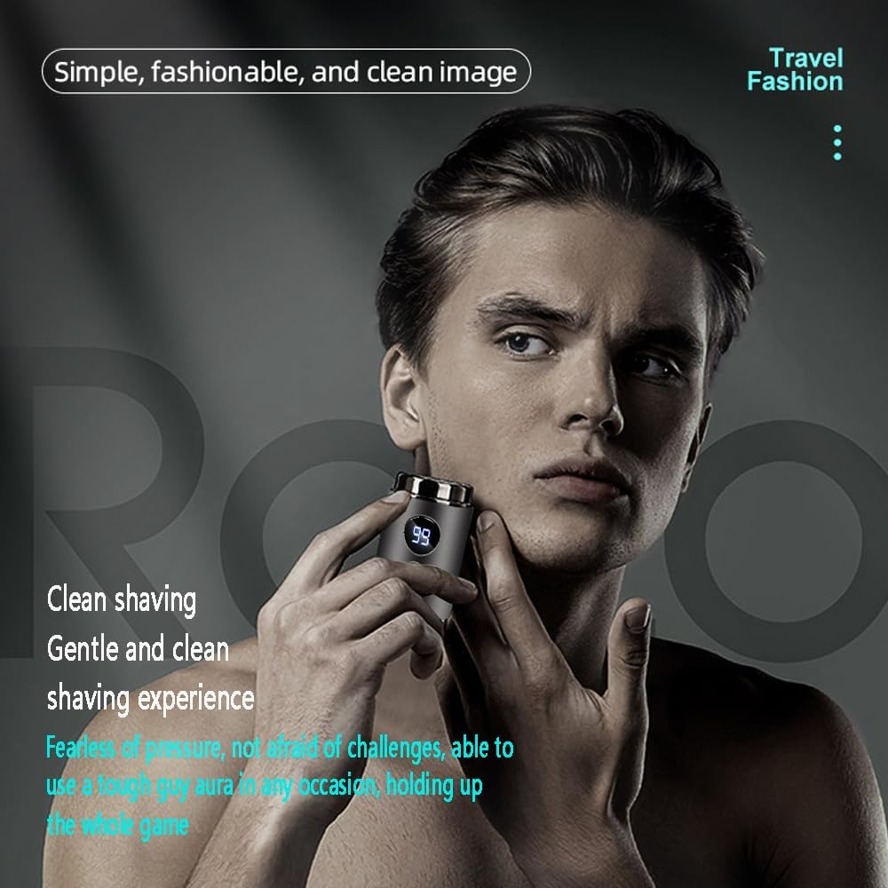 Mens Travel Mini Portable Electric Shaver,Usb Charging Men Razor,Upgraded Version with Digital Battery Display,Compact and Portable, Suitable for Office, Business, and Travel Use, Making Confident Smiles Everywhere image number 5