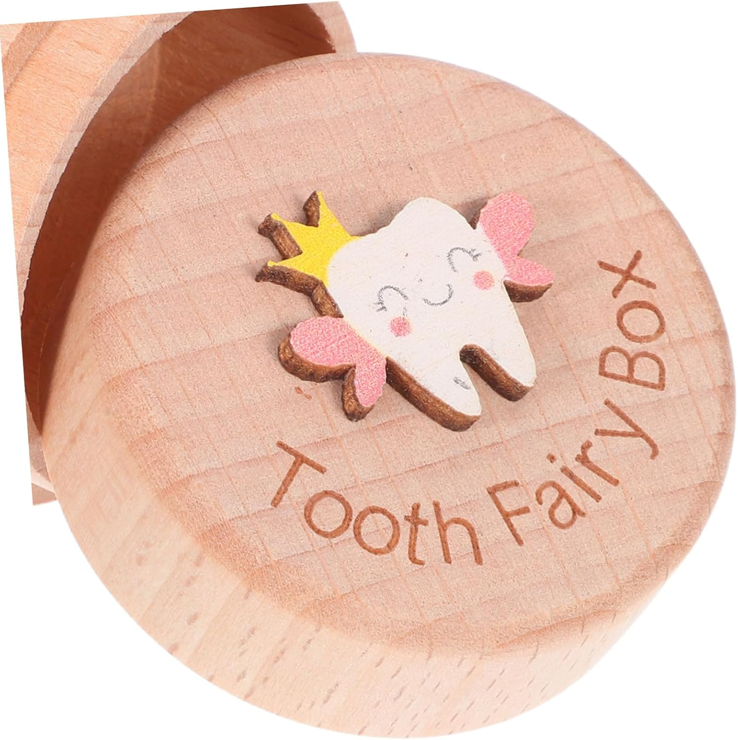 Generic Wooden Keepsake Storage Box for Cute Tooth Organizer to Cherish Lost Teeth and Hair Thoughtful for Milestones and Growth Memories image number 4